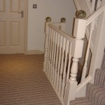Hall, Stairs and Landing in Striped Carpet